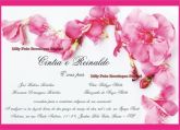 Convite de casamento - Orquideas