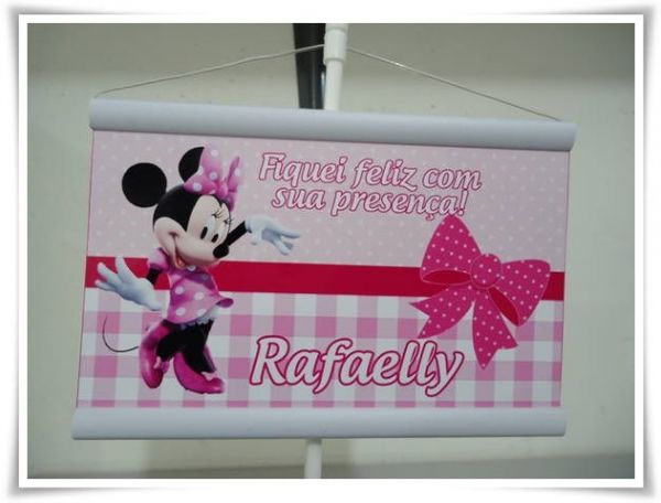 Mini banner de mesa personalizado